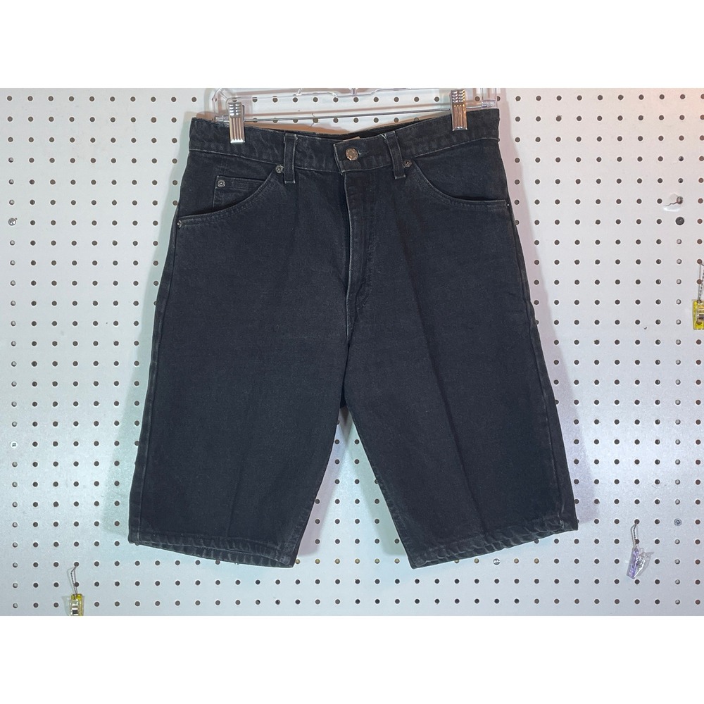 Vintage Levis 550 Orange Tab Black Denim Shorts Mens 31 Made in USA 36550-4159